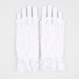 Manusi albe din dantela