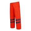 Pantaloni reflectorizanti impermeabili, utilizabili in ploaie, 2 buzunare, marime S, Portocaliu