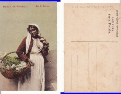 Tiganca vanzatoare de flori- Tigani- Tipuri - Tiganca sexi-rara foto