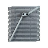 Evaporator aer conditionat Mitsubishi ASX, 2010-; LANCER, 2008-; OUTLANDER, 2007-2012, full aluminiu brazat, 250x273x40 mm, iesire 11, 2 mm, intrare, Rapid