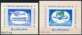 1977 , Lp 938 , Lp 939 , Conferinta pentru Securitate si Cooperare in Europa , colita dantelata si nedantelata - MNH