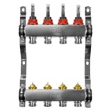 Ferroli Distribuitor Inox 4 Cai Incalzire in Pardoseala BASIC, 70 Grade Celsius, 6 Bar