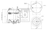 FEBI BILSTEIN 174367 Burduf, suspensie pneumatica