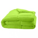 Cumpara ieftin Pilota matlasata cu umplutura lana si invelis din bumbac ranforce pentru iarna, 400 g/m?, Verde, 210x230 cm