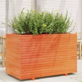 Gossi jardiniera de gradina, maro ceruit, 110x60x72cm, lemn masiv pin