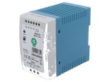 Alimentator pulsatoriu pentru şină DIN 96W 48VDC 2A - OUT: 1