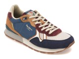 Cumpara ieftin Pantofi sport PEPE JEANS bleumarin, MS40029, din material textil si piele naturala