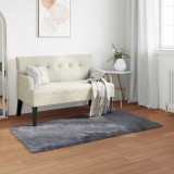 vidaXL Covor din L&acirc;nă Faux Tafalla Antracit 60 x 110 cm Poliester 42021587