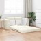 vidaXL Pat canapea Crem 148 x 71 x 83 cm Catifea 4106690