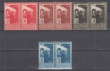 ROMANIA 1950 LP 268 - 2 ANI DE LA NATIONALIZARE PERECHE SERII STARE MNH