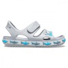 Sandale Copii Crocs Fun Lab Shark Band Gri Light Grey, Usoare, Confortabile, Jibbitz