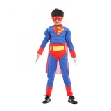 Costum cu muschi Superman pentru baieti 110-128 cm 5-7ani