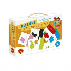 Puzzle educativ Potriveste culorile, 20 imagini, +18luni, Alexander Games