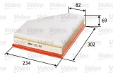 VALEO 585401 Filtru aer