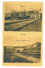 756 - CONSTANTA, Tunnel &amp; Railway, Romania - old postcard - used