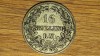 Danemarca - moneda foarte veche argint - 16 skilling rigsmont 1858 - Frederik VII - greu de gasit!, Europa