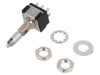 Comutator Basculant DPDT ON-OFF-ON KNITTER-SWITCH, 6A, Negru, MTL 206 P, 3 pozitii, Montare insurubare, Plastic