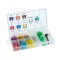 Set sigurante auto + demontator in cutie de depozitare - 100 buc - 2-30A - Mini 11 x 9 mm