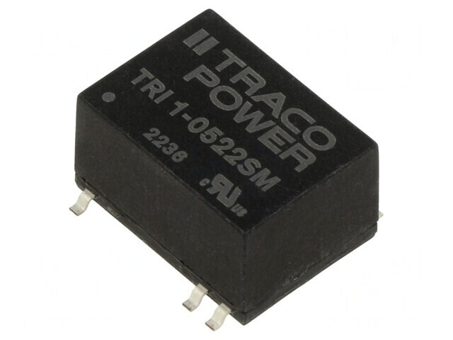 Convertor DC/DC 1W 5V la 12V/-12V TRI 1-0522SM