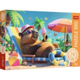 PUZZLE TREFL 100 RELAXARE IN STIL CAPIBARA SuperHeroes ToysZone