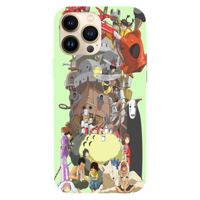 Husa compatibila cu Apple iPhone 12 Pro model Studio Ghibli, Silicon, TPU, Viceversa
