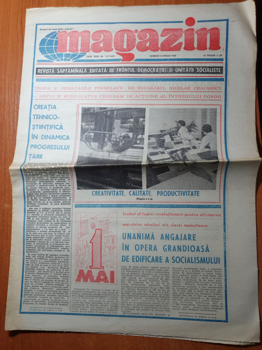 magazin 8 aprilie 1989-articol despre mihai eminescu