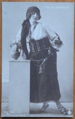 2 carti postale ; Port de padureanca , 1916 foto
