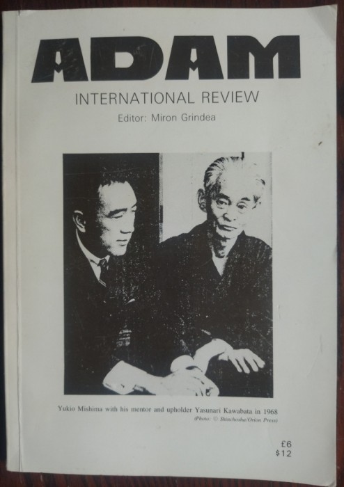ADAM INTERNATIONAL REVIEW Nos. 487-492/1988: YUKIO MISHIMA/MAX JACOB/A.SILLITOE+