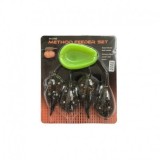 Set momitoare IN LINE Method Feeder cu 4 gramaje diferite si incarcator
