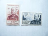 2 Timbre Algeria colonie franceza 1954 Corpul Sanitar Militar