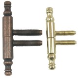 Balama Cilindrica 2 Tije Ornamentala Cupru Antic, 13X90Mm