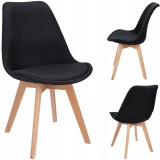 Scaun ALTA tapitat in tesatura neagra