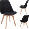 Scaun ALTA tapitat in tesatura neagra
