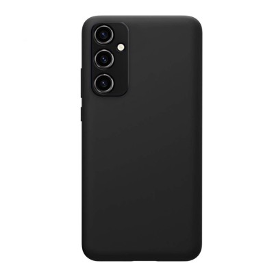 Husa compatibila cu samsung galaxy a34, matte efect, camera ultra safe, htpmag, negru foto