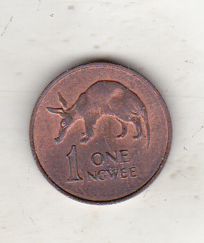 bnk mnd Zambia 1 ngwee 1983 - fauna