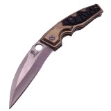 Cumpara ieftin Briceag Vanatoare IdeallStore Ancient Soldier, Otel 440C, 19cm, 85g, Auriu, Cutit Tactic, Anti-alunecare