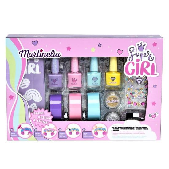 Set produse pentru unghii si par Super Girl Nails &amp;amp; Hair Martinelia 35002