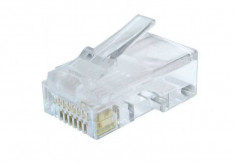 Set mufe retea RJ45 Cat6 Gembird 8P8C contacte aurite 30u&amp;quot; pentru fire solide foto