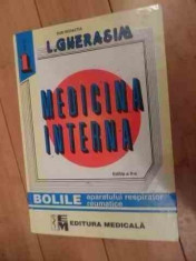 Medicina Interna Vol. 1 - L. Gherasim ,2001 foto