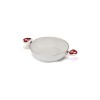 Cratita Bialetti Himalaya 28 cm, Invelis Ceramic, 2 Manere Termorezistente, Compatibila Gaz/Electric/Vitroceramica, Alb