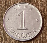 C50 - Moneda foarte veche - Franta - 1 centime - 1964