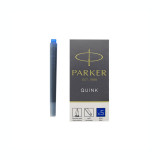 Cumpara ieftin Patroane stilou mari albastre, cerneala permanenta, 5 bucati/cutie Parker Quink 1950384