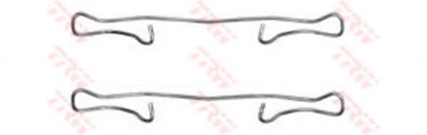 Set accesorii, placute frana OPEL CORSA C (F08, F68) (2000 - 2009) TRW PFK302