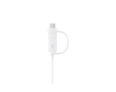 CABLU alimentare si date smartphone Samsung, USB 2.0 (T) la Micro-USB (T) | USB Type-C, cauciuc, lungime 1.5 m, alb, &amp;quot;EP-DG930DWEGWW&amp;quot; (timbru verde 0. foto