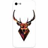 Husa silicon pentru Apple Iphone 8, Geometric Tibetan Antelope