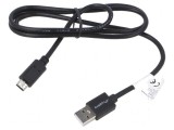 Cablu USB 2.0 A la C 1m negru