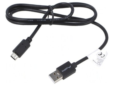 Cablu USB 2.0 A la C 1m negru foto