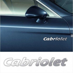 Stickere laterale CHROME - CABRIOLET (set 2 buc.) Modern Tuning foto