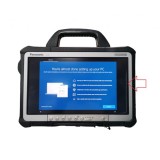 Tableta Panasonic Toughbook CF-D1, 13.3&quot; HD Touch, i5-6300U, 8GB RAM, 512GB SSD, Wi-Fi, BT, Win 10 Pro, Pata alba ecran