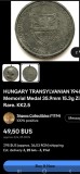 Medalie Ungaria , an 1940 ,, in memoria eliberarii partilor transilvanene , 1940 " zinc 15,23 grame